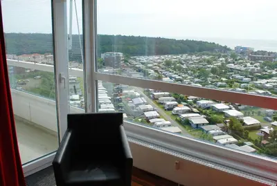 Ein allgemeiner Blick auf Cuxhaven oder ein Stadtblick von der Ferienwohnung aus