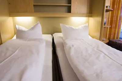 Ein Bett oder Betten in einem Zimmer der Unterkunft Frische Brise 09.08