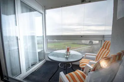 Ein Balkon oder eine Terrasse in der Unterkunft Frische Brise 10.01
