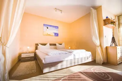 Ein Bett oder Betten in einem Zimmer der Unterkunft Frauenpreis Whg. 205