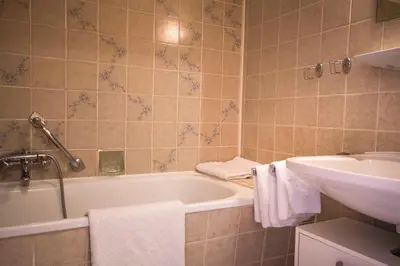 Ein Badezimmer in der Unterkunft Frauenpreis Whg. 205