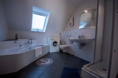 Ein Badezimmer in der Unterkunft Hamburger Straße 7 OG