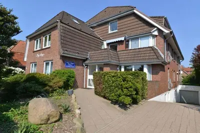 Das Gebäude in dem sich die Ferienwohnung befindet