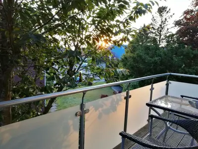 Ein Balkon oder eine Terrasse in der Unterkunft Ferienwohnung Konradi Cuxhaven-Duhnen