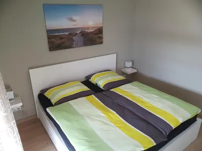 Ein Bett oder Betten in einem Zimmer der Unterkunft Haus Horizont