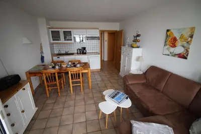 Küche/Küchenzeile in der Unterkunft Haus Horizont
