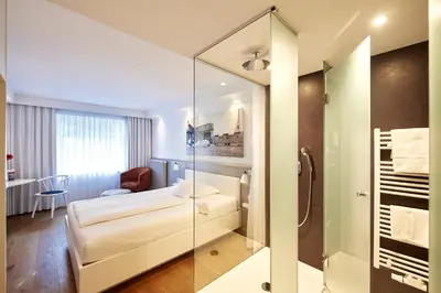 Ein Bett oder Betten in einem Zimmer der Unterkunft Der Kleine Hans - GARDELS Basics