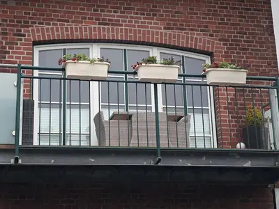 Ein Balkon oder eine Terrasse in der Unterkunft Apartment Nuske