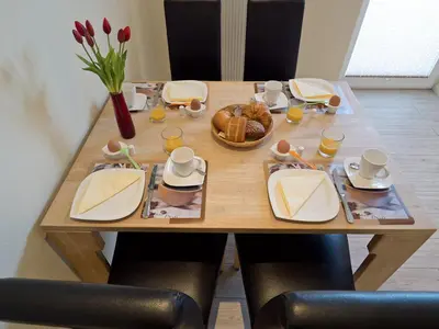 Getränke in der Unterkunft Ferienwohnung Strandstrasse 10, Büsum
