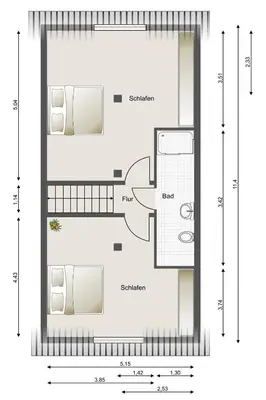 Grundriss der Unterkunft Seemeile
