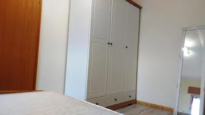Ein Bett oder Betten in einem Zimmer der Unterkunft Haus Spitzenblick