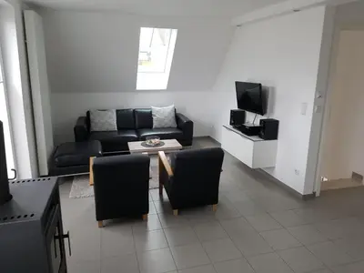 TV/Unterhaltungsangebot in der Unterkunft Ferienwohnung dat witte hus 2