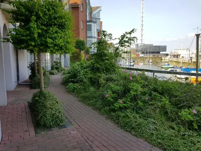 Ein Garten an der Unterkunft Studio-Apartment - Einraumwohnung Cuxhaven
