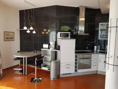 Küche/Küchenzeile in der Unterkunft Studio-Apartment - Einraumwohnung Cuxhaven