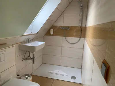 Ein Badezimmer in der Unterkunft Hotel Seemeile
