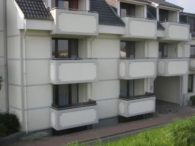Das Gebäude in dem sich die Ferienwohnung befindet