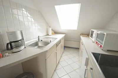 Küche/Küchenzeile in der Unterkunft Ferienwohnung Am Steinkamp