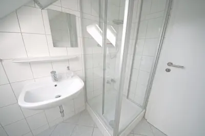 Ein Badezimmer in der Unterkunft Ferienwohnung Am Steinkamp