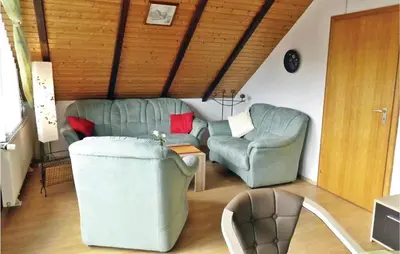 Ein Sitzbereich in der Unterkunft Nice Apartment In Osterbruch With Wifi