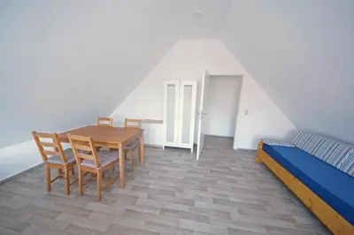 Ein Sitzbereich in der Unterkunft Appartement Stader Str. 3