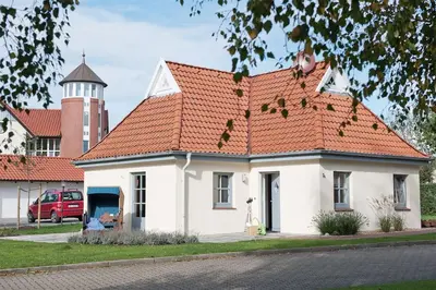 Das Gebäude in dem sich das Ferienhaus befindet