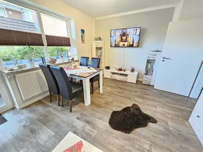 Küche/Küchenzeile in der Unterkunft Appartementhaus Kogge Wohnung 3