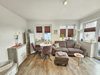 Küche/Küchenzeile in der Unterkunft Appartementhaus Kogge Wohnung 4
