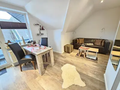 Ein Sitzbereich in der Unterkunft Appartementhaus Kogge Wohnung 8