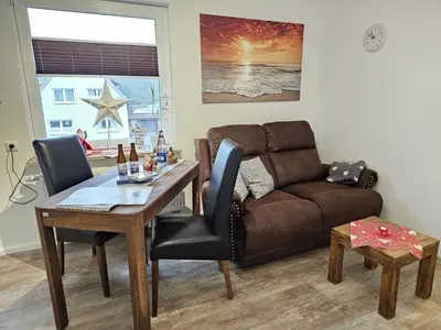 Ein Sitzbereich in der Unterkunft Appartementhaus Kogge Wohnung 11