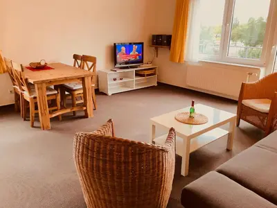 TV/Unterhaltungsangebot in der Unterkunft Haus Wattenloeper