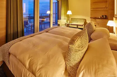 Ein Bett oder Betten in einem Zimmer der Unterkunft Hotel Schelf GmbH & Co. KG