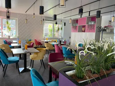 Ein Sitzbereich in der Unterkunft Hotel Gasthof Zur Post