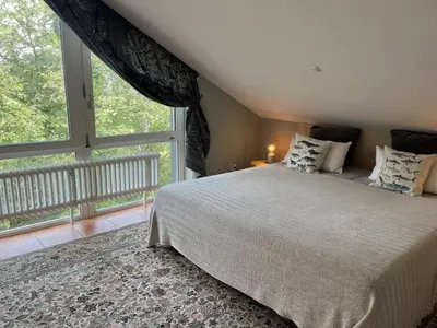 Ein Bett oder Betten in einem Zimmer der Unterkunft Gästehaus am Brockeswald