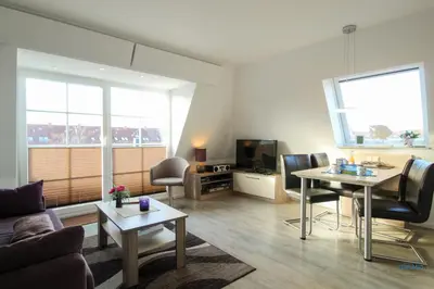 TV/Unterhaltungsangebot in der Unterkunft Ferienwohnung in der Residenz Vogelsand