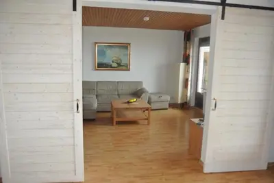 Ein Sitzbereich in der Unterkunft Cuxhaven Sahlenburg