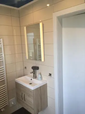 Ein Badezimmer in der Unterkunft Feriendomizil im Musikerviertel in Otterndorf