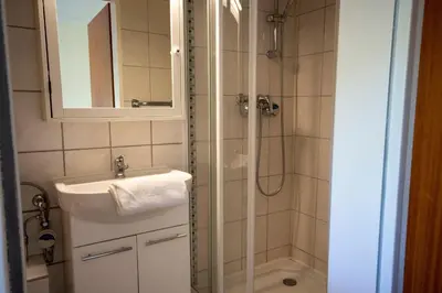 Ein Badezimmer in der Unterkunft Haus Frauenpreiss Whg. 55