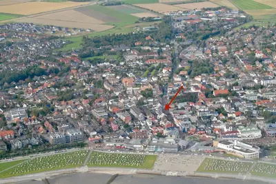 Ein allgemeiner Blick auf Büsum oder ein Stadtblick von der Ferienwohnung aus