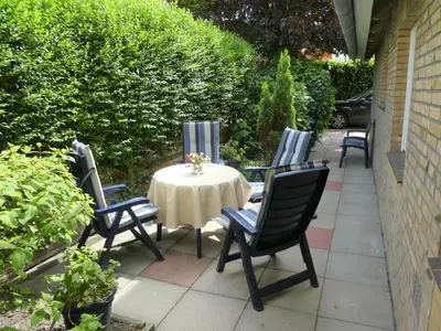 Ein Garten an der Unterkunft Gästehaus Bei J.A.G.