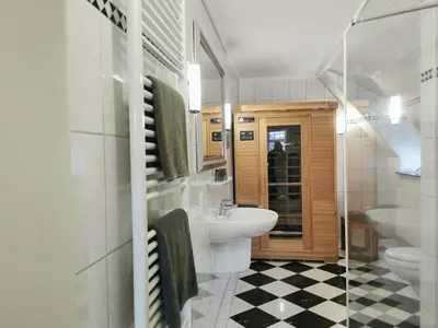 Ein Badezimmer in der Unterkunft Villa Deichvoigt
