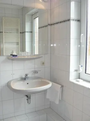 Ein Badezimmer in der Unterkunft Landhaus Braband