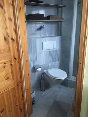 Ein Badezimmer in der Unterkunft de Storken Diek