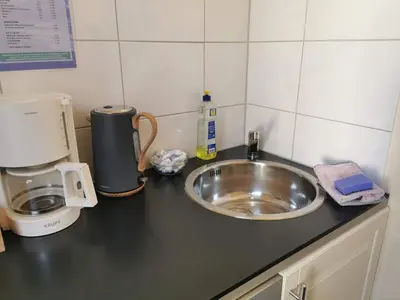 Küche/Küchenzeile in der Unterkunft Haus Deichvoigt