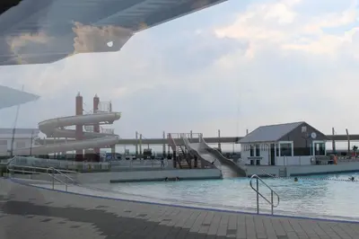 Der Swimmingpool an oder in der Nähe von Ferienhaus Vogel - Dorum Neufeld - Nordsee