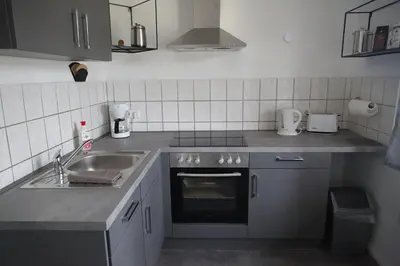 Küche/Küchenzeile in der Unterkunft Ferienwohnung Stöckel
