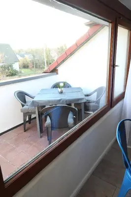 Ein allgemeiner Bergblick oder ein Berglick von der Ferienwohnung aus
