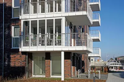 Das Gebäude in dem sich die Ferienwohnung befindet