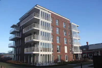 Das Gebäude in dem sich die Ferienwohnung befindet
