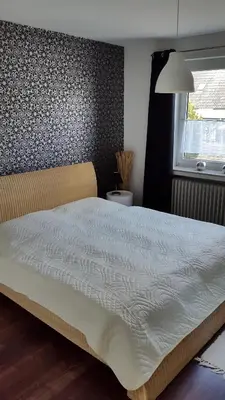 Ein Bett oder Betten in einem Zimmer der Unterkunft Ferienhaus Lemafri Duhnen