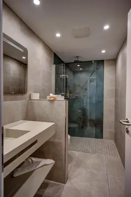 Ein Badezimmer in der Unterkunft Beachhotel Cuxhaven